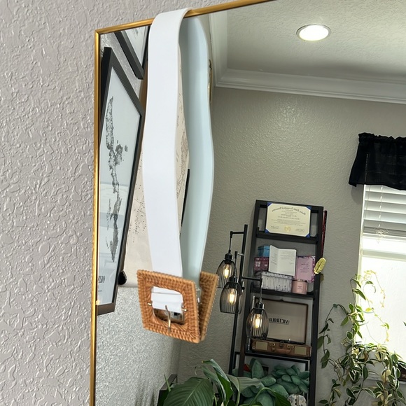 House of CB 'Fauna' Tan + White Rattan Belt - Picture 6 of 8